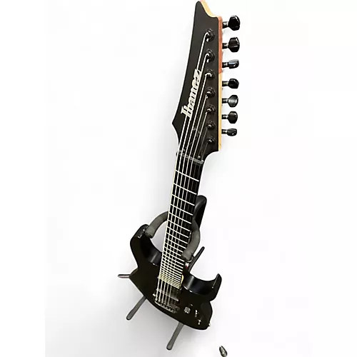 Used Ibanez RGIXL7 Black Solid Body Electric Guitar Black - musicians--Friend