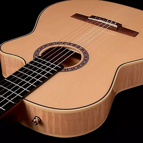 Godin Arena Concert CW EQ Classical Guitar Natural Flame Maple - musicians--Friend