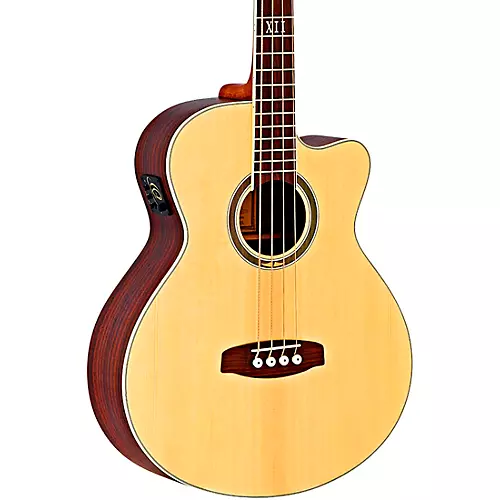Ortega Deep Series 5 D558-4 Walnut Acoustic-Electric Bass Open Pore Natural - musicians--Friend
