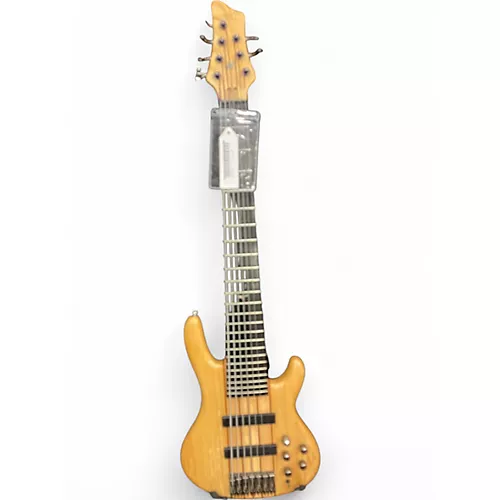 Used Raven West RWG 7 STRING NATURAL MAHOGANY Electric Bass Guitar NATURAL MAHOGANY - musicians--Friend