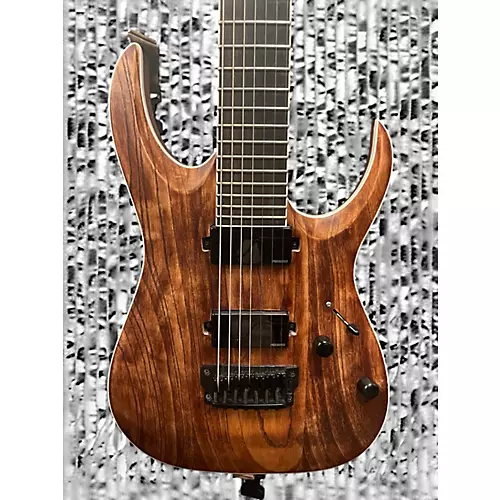 Used Ibanez RGAIX7U-ABS Iron Label ASH Solid Body Electric Guitar ASH - musicians--Friend
