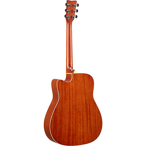 Yamaha FGC-TA TransAcoustic Dreadnought Cutaway Acoustic-Electric Guitar Black - musicians--Friend