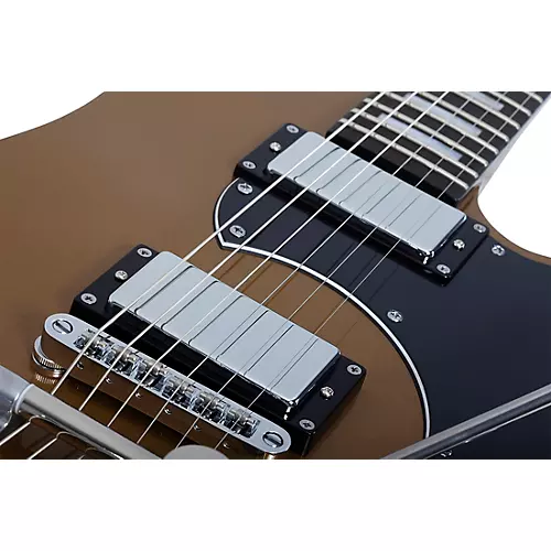 Schecter Guitar Research Stargazer-6 Vibrato Electric Guitar Metallic Gold - musicians--Friend