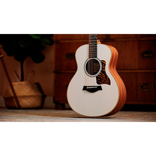 Taylor GS Mini-e Special-Edition Acoustic-Electric Guitar Transparent White - musicians--Friend