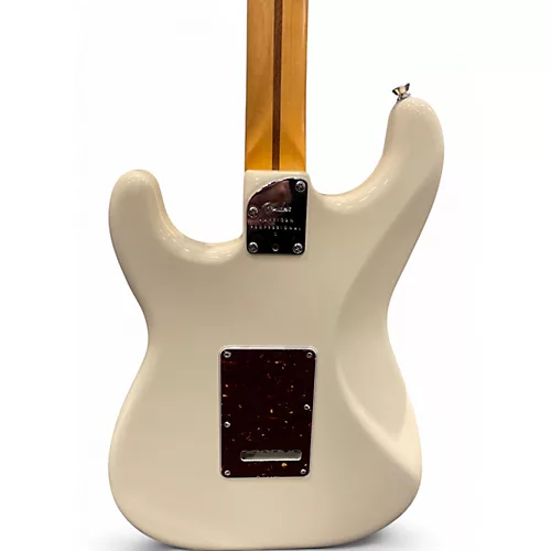 Used 2023 Fender American Professional II Stratocaster Olympic Pearl Solid Body Electric Guitar Olympic Pearl - musicians--Friend