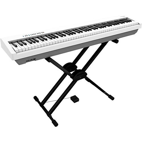 Roland FP-30X Digital Piano With Roland Double-Brace X-Stand and DP-2 Pedal Black - musicians--Friend