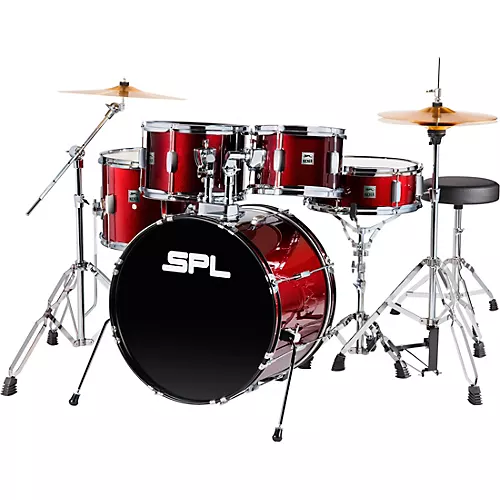 Sound Percussion Labs Kicker 5-Piece Complete Drum Set Dark Red - musicians--Friend