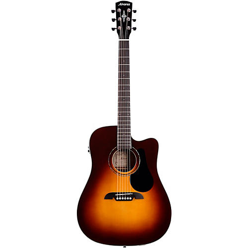 Alvarez RD260CESB Regent Dreadnought Cutaway Acoustic-Electric Guitar Sunburst - musicians--Friend