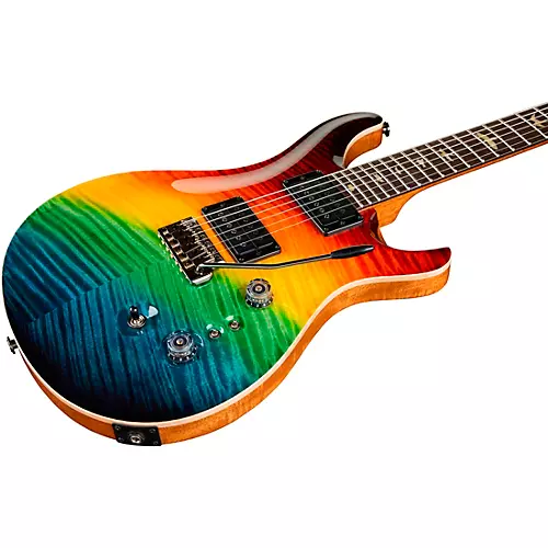 PRS Private Stock Custom 24-08 With Curly Maple Top, Figured Mahogany Back and Neck, Brazilian Rosewood Fretboard, Pattern Regular Neck Shape Electric Guitar Darkside Cross Fade - musicians--Friend