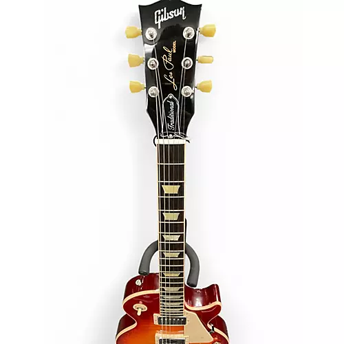 Used 2012 Gibson Les Paul Traditional Plus Cherry Sunburst Solid Body Electric Guitar Cherry Sunburst - musicians--Friend