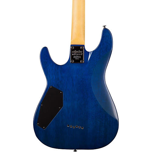 Schecter Guitar Research Omen Extreme-6 Electric Guitar Ocean Blue Burst - musicians--Friend