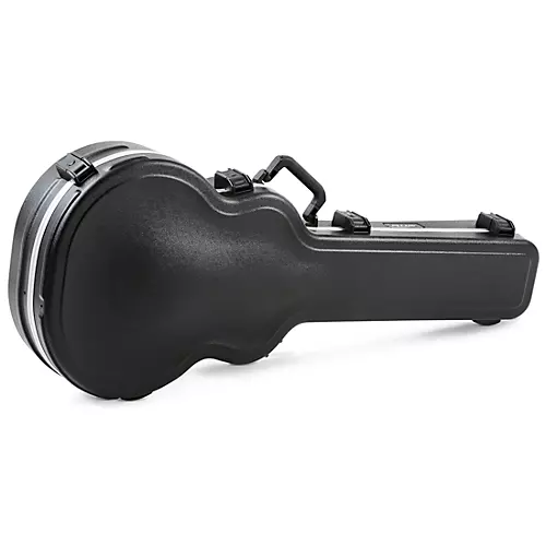 SKB SKB-20 Deluxe Jumbo Acoustic/Archtop Electric Guitar Case Black - musicians--Friend