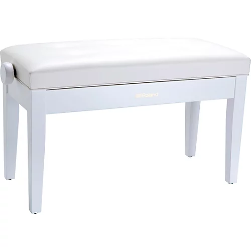 Roland RPB-D300BK Duet Piano Bench With Cushioned Seat Satin White - musicians--Friend