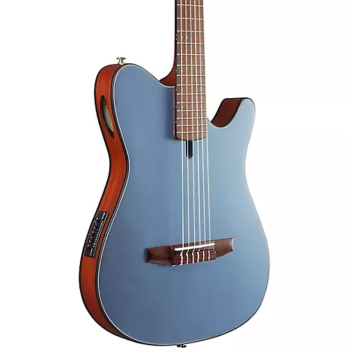 Ibanez FRH10N Nylon-String Acoustic-Electric Guitar Rose Gold Metallic Flat - musicians--Friend