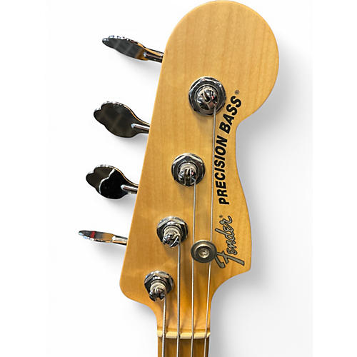 Used Fender American Performer Precision Bass Blue Electric Bass Guitar Blue - musicians--Friend