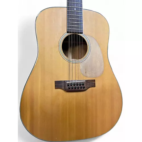 Used 1974 Martin D 12-18 Natural 12 String Acoustic Guitar Natural - musicians--Friend