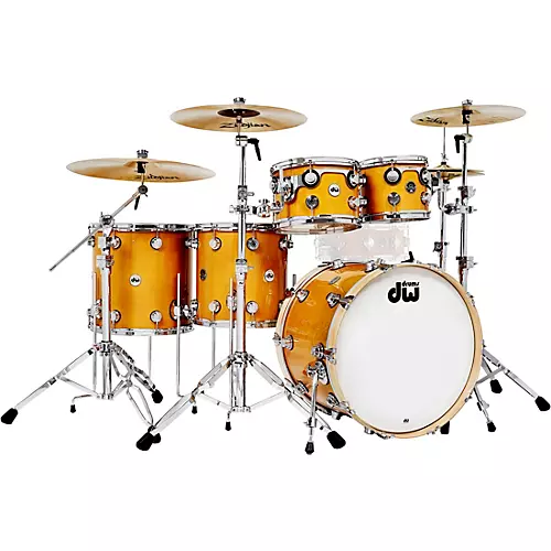 DW 5-Piece Collector's Series Santa Monica Shell Pack With Chrome Hardware Butterscotch - musicians--Friend