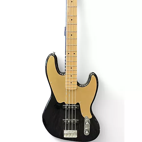 Used Squier Classic Vibe 1950S Precision Bass Black and Gold Electric Bass Guitar Black and Gold - musicians--Friend
