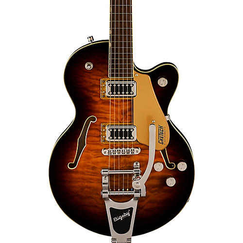 Gretsch Guitars G5655T-QM Electromatic Center Block Jr. Single-Cut Quilted Maple With Bigsby Electric Guitar Sweet Tea - musicians--Friend