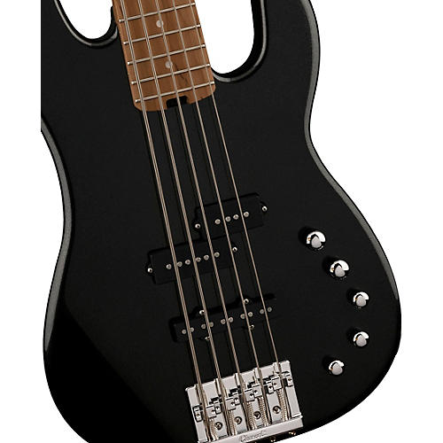 Charvel Pro-Mod San Dimas Bass PJ V 5-String Electric Bass Guitar Metallic Black - musicians--Friend