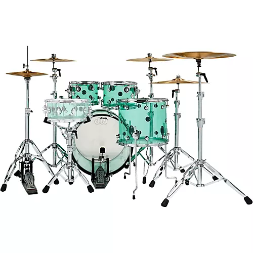 DW Design Series Acrylic 4-Piece Shell Pack Sea Glass - musicians--Friend