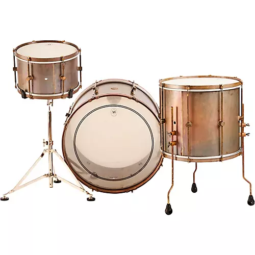 A&F Drum  Co Royal Brass 3-Piece Shell Pack - musicians--Friend