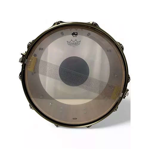 Used DW 14X6.5 50th Anniversary Snare Persimmon-Spruce Drum Persimmon-Spruce 213 - musicians--Friend