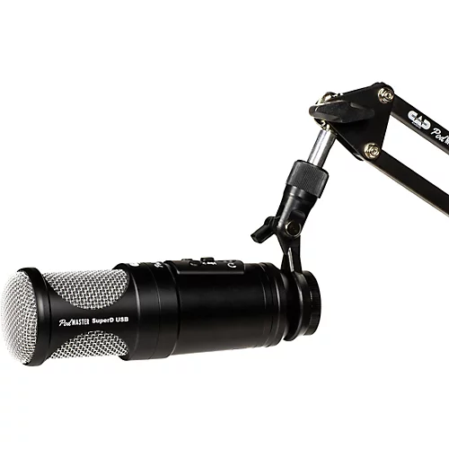CAD PodMaster SuperD USB Professional Broadcast/Podcasting Microphone with SuperD VOG Dynamic Capsule Black - musicians--Friend