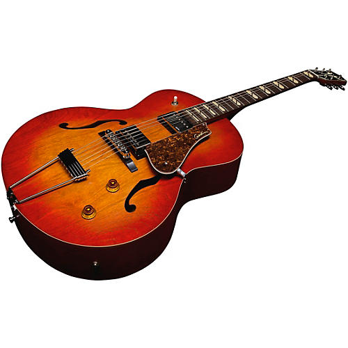 Godin 5th Avenue Jumbo HB Hollowbody Electric Guitar Memphis Sun - musicians--Friend