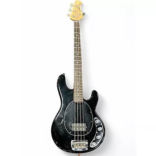 Used 2003 Ernie Ball Music Man Stingray 4 String Black Electric Bass Guitar Black - musicians--Friend