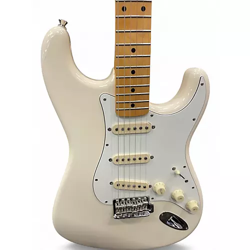 Used 2010 Fender 1960S Stratocaster Olympic White Solid Body Electric Guitar Olympic White - musicians--Friend