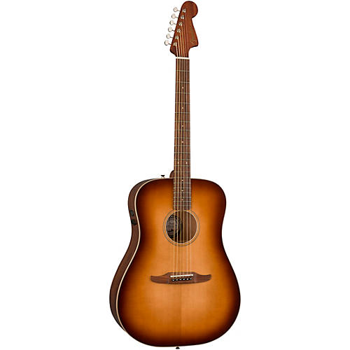 Fender California Redondo Spruce-Mahogany Acoustic-Electric Guitar Aged Cognac Burst - musicians--Friend