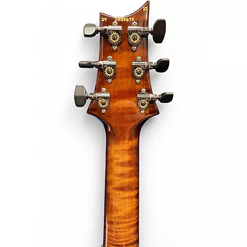 Used 2024 PRS Wood library Custom 24 Semi-Hollow 10 top copperhead burst Hollow Body Electric Guitar copperhead burst - musicians--Friend