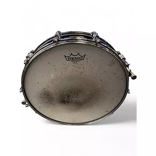 Used Yamaha 14in David Garibaldi Signature  Brass Snare  Blue Nickel Brass Drum Blue Nickel Brass 33 - musicians--Friend