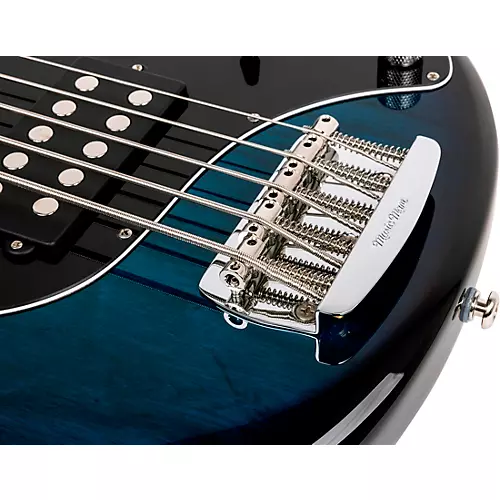 Ernie Ball Music Man StingRay5 Special H 5-String Electric Bass Guitar Black and Chrome - musicians--Friend