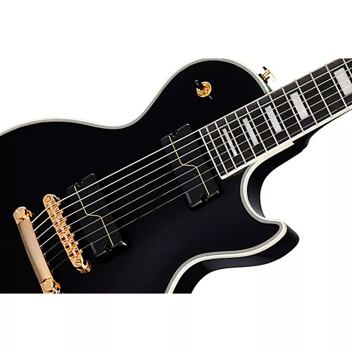 Epiphone Matt Heafy Les Paul Custom Origins 7-String Electric Guitar Ebony - musicians--Friend