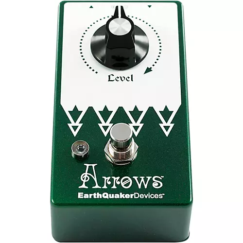 EarthQuaker Devices Arrows V2 Preamp Booster Effects Pedal and Octoskull T-Shirt Large Black - musicians--Friend
