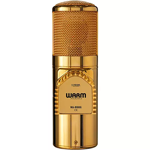 Open-Box Warm Audio WA-8000G Large-Diaphragm Tube Condenser Microphone Condition 1 - Mint Gold - musicians--Friend