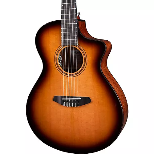 Breedlove Organic Solo Pro CE Red Cedar-African Mahogany Concert Nylon Acoustic-Electric Guitar Edge Burst - musicians--Friend