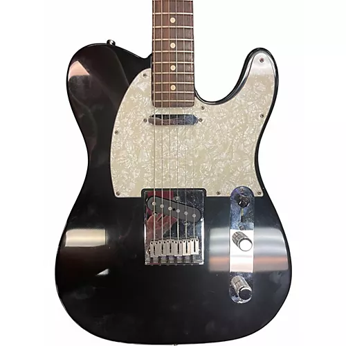 Used Fender AMERICAN TELECASTER Black Solid Body Electric Guitar Black - musicians--Friend