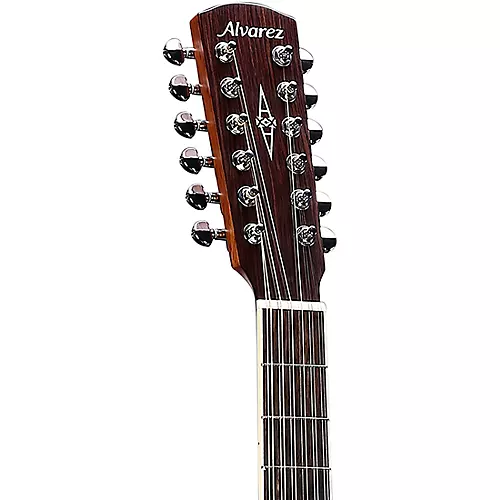 Alvarez AD60CE 12-String Dreadnought Acoustic-Electric Guitar Natural - musicians--Friend