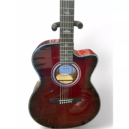 Used PRS Angelus Standard SE Crimson Red Burst Acoustic Guitar Crimson Red Burst - musicians--Friend