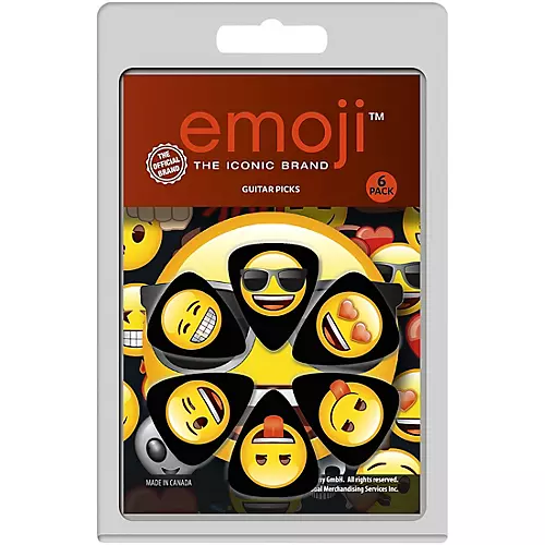 Perri's Emoji Guitar Pick 6-Pack .71 mm 6 Pack - musicians--Friend