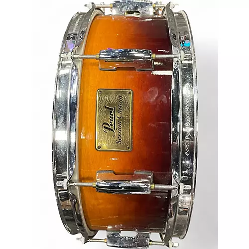 Used Pearl 14in SESSION CUSTOM SNARE SUNSET ORANGE Drum SUNSET ORANGE 33 - musicians--Friend