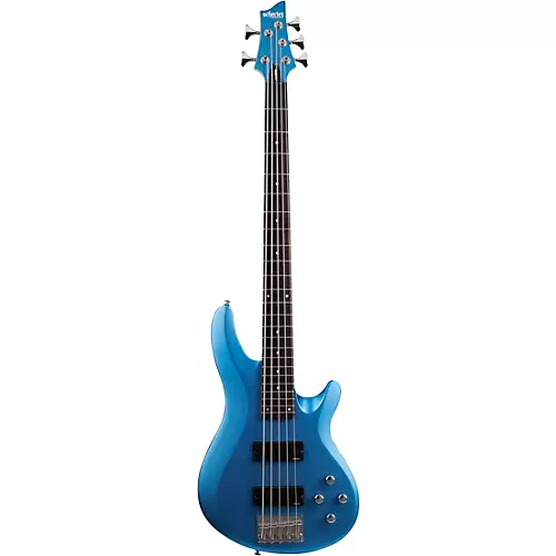 Schecter Guitar Research C-5 Deluxe Electric Bass Satin Metallic Light Blue - musicians--Friend