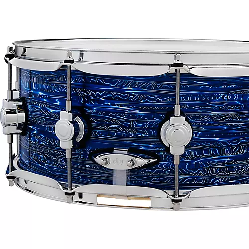 DW Design Series Maple Snare Drum - Royal Strata Finish Ply 14 x 6 in. - musicians--Friend