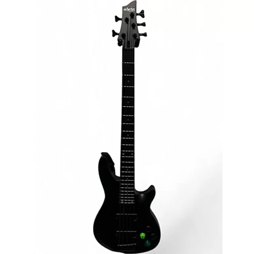 Used Schecter Guitar Research C5 Deluxe Matte Black Electric Bass Guitar matte black - musicians--Friend