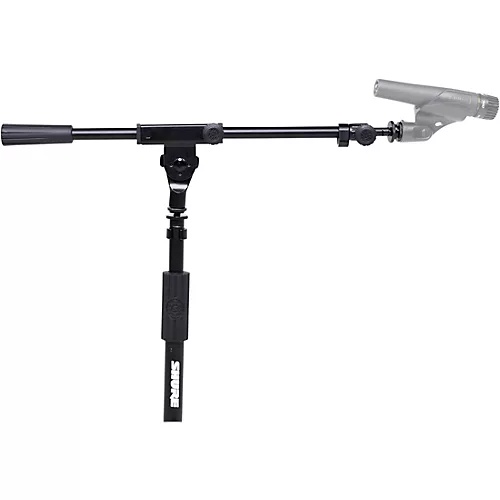 Shure Low Profile Tripod Mic Stand with Adjustable Height and Telescoping Boom Black - musicians--Friend