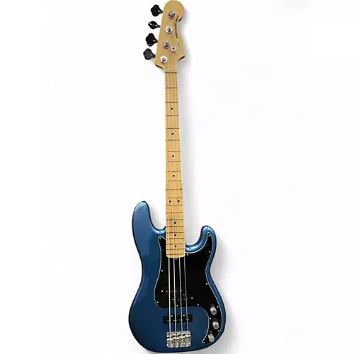 Used Fender American Performer Precision Bass Satin Lake Placid Blue Electric Bass Guitar Satin Lake Placid Blue - musicians--Friend