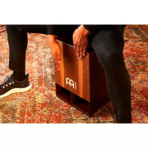 MEINL Subwoofer Jumbo Bass Cajon Walnut Frontplate - musicians--Friend